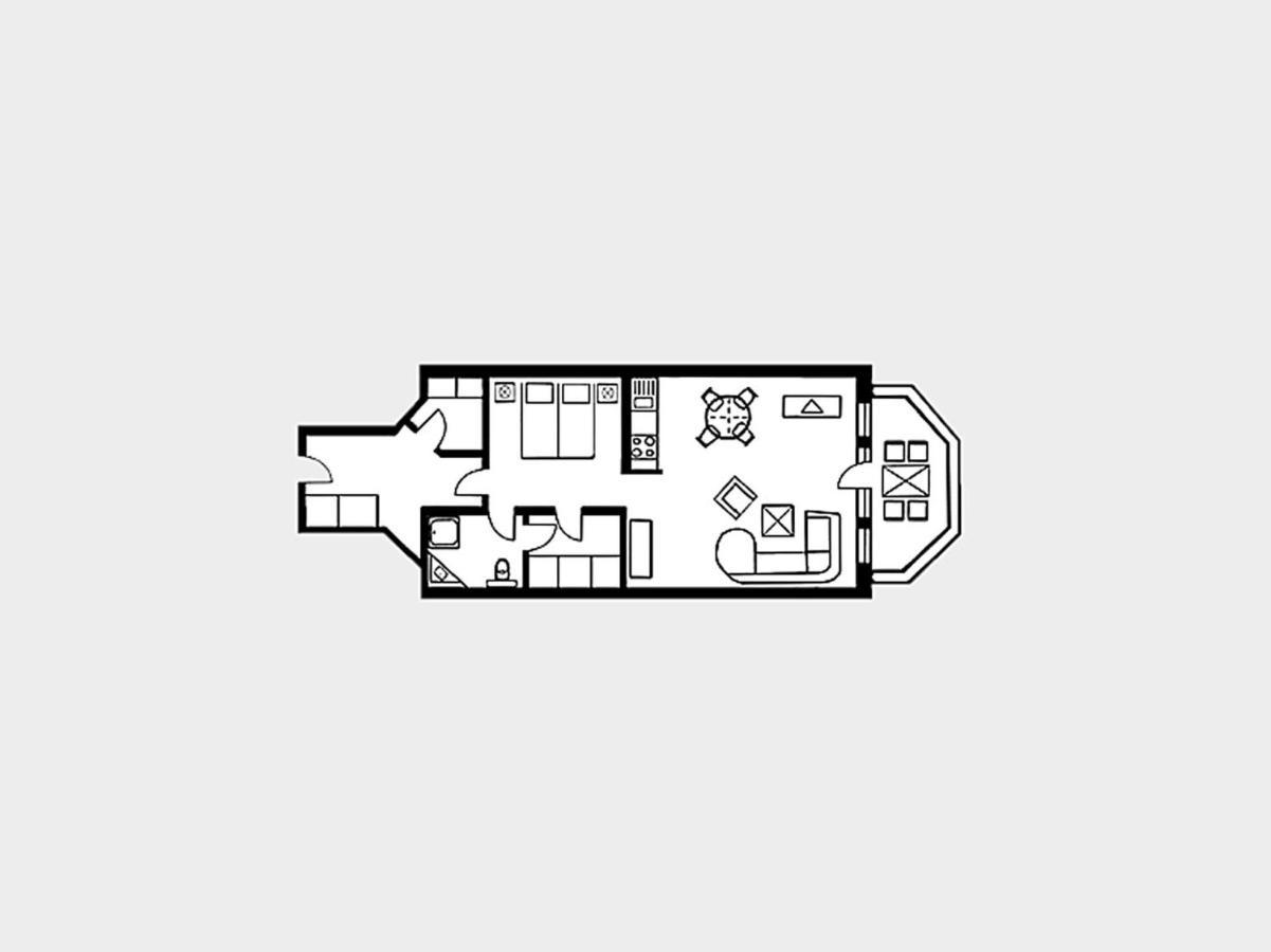 Strandvillen Binz - 1-Raum-Ferienwohnung Mit Meerblick Und Balkon Sv-763 Exteriör bild